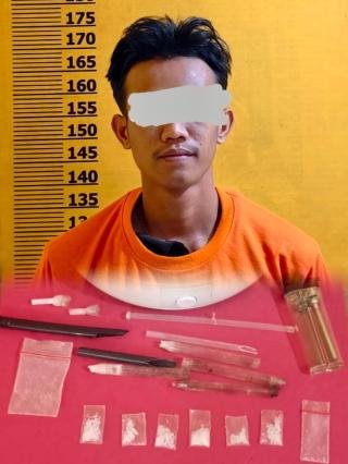 Usai Upacara HUT RI, Polsek Bunut Tangkap Pengedar Sabu di Lintas Bono