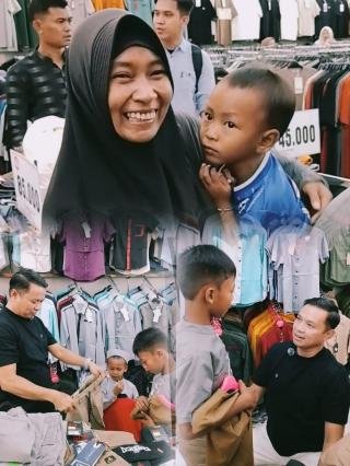 Wabup Pelalawan Bawa Senyum Bahagia Janda 5 Anak Belanja Baju Lebaran di Tanah Abang