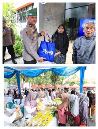 Polda Riau-Bulog Gelar Bazar Murah Jelang Lebaran, Salurkan 23 Ton Beras