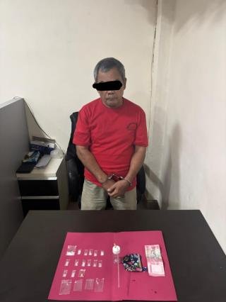 Kakek Terduga Pengedar Narkoba Dibekuk Polres Rohul, 14 Paket Sabu dan Ekstasi Disita