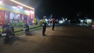 Ciptakan Kamseltibcarlantas yang Kondusif, Satlantas Polres Kuansing Gelar Patroli Blue Light