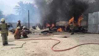 Gudang Penyimpanan Solar Ludes Terbakar, Diduga Korsleting Listrik 