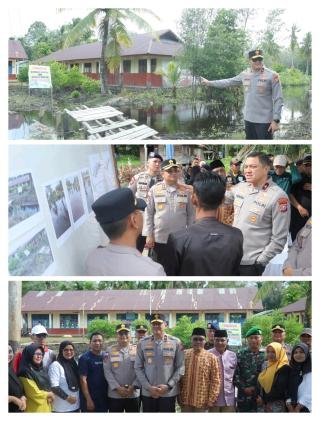 Tinjau Kerusakan Jembatan Penghubung, Wakapolda Riau Pastikan Percepatan Penanganan 