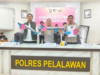 Tipidter Polres Pelalawan Tangkap Dua Pelaku Karhutla Seluas 10 Hektare di Kawasan TNTN 