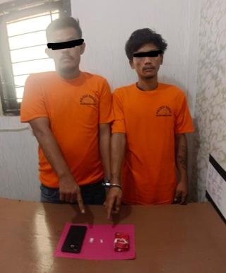 Polsek Rambah Samo Tangkap Dua Pengedar Narkoba, Sita Sabu 0,38 Gram