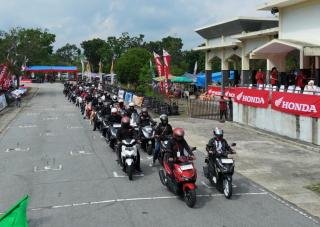 150 Bikers Komunitas Honda Ramaikan AHDC 2026 di Bangkinang Sport Center 