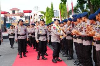 Kunker ke Mako Satbrimob Polda Riau, Ini Pesan Danpas Brimob I Korbrimob Polri 