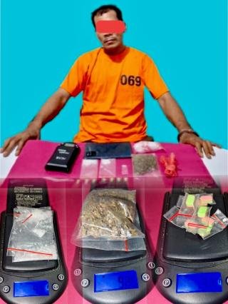 Mantan Napi Ditangkap Simpan Tiga Macam Narkoba, Ini Jenisnya