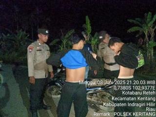 Jaga Kondusivitas, Polsek Keritang Intensifkan Patroli Cipta Kondisi di Kotabaru Seberida