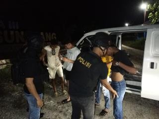 Tim Raga Res Kampar Patroli Malam Minggu, Warga Diimbau Jaga Kamtibmas