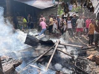 Satu Rumah di Desa Tambang Hangus Terbakar, Api Pertama Kali Terlihat di Jendela