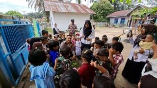 Polsek Lubuk Batu Jaya Tanamkan Cinta Lingkungan Sejak Usia Dini Lewat Program Green Policing