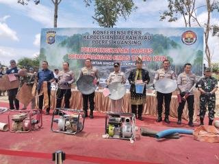 Polda Riau Ungkap 29 Kasus PETI dan Amankan 54 Tersangka