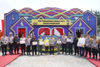 Tinjau Pospam OKLK 2024 Riau - Sumut, Wakapolda: Kolaborasi dengan Polres Perbatasan 