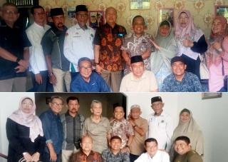 Wujud Nyata Kepedulian di Rantau, Permaskab Meranti Takziah dan Jenguk Tokoh Sakit