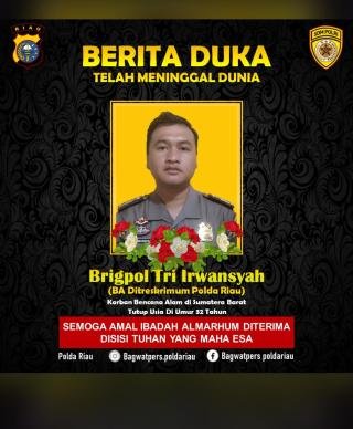Polda Riau Berduka, Dua Penyidik Ditreskrimum Jadi Korban Bencana di Sumbar