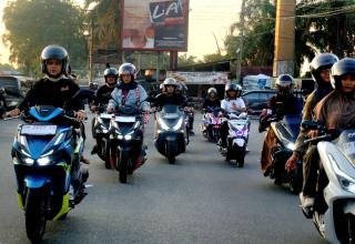 Rolling City Vario Evo 160 Night Ride Jadi Ajang Silaturahmi Komunitas Honda Pekanbaru