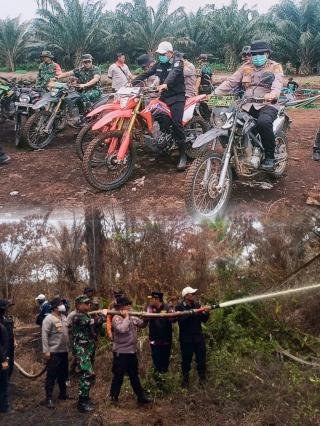 Jelajahi Jalan Setapak, 160 Personel Gabungan Dikerahkan Atasi Karhutla di Teluk Meranti