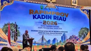 Pemprov Soroti Pertumbuhan Ekonomi Riau pada Rapimprov Kadin 2026