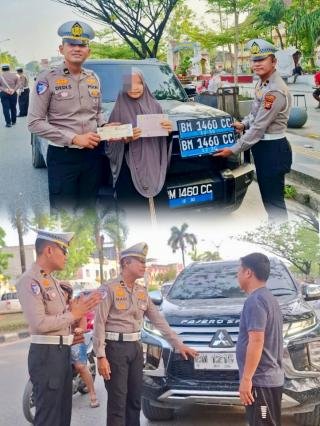 Sejumlah Mobil Mewah Gunakan Pelat Palsu Ditindak Tegas Satlantas Polres Pelalawan