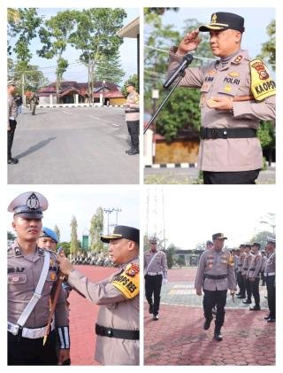 Kapolres Rohil Pimpin Apel Operasi Zebra Lancang Kuning 2025: Depankan Preemtif dan Preventif