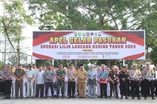 Amankan Natal dan Tahun Baru 2025, Polres Inhu Apel Gelar Pasukan