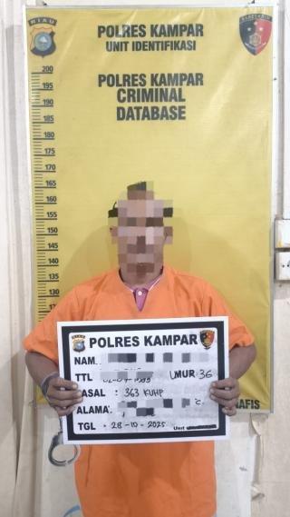 Kasus Curanmor di Pasar Air Tiris Terungkap, Pelaku Ditangkap di Muara Uwai