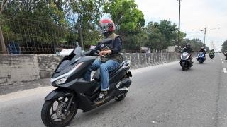 Belasan Bikers Honda PCX Meriahkan Sunmoride Seru ke Sate Ocu Jep Sungai Pinang 