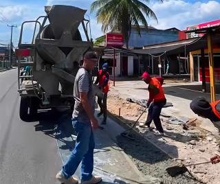 Perbaikan Jalan Rambutan Berlanjut ke Tahap Pengecoran Bahu Jalan