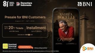 BNI Hadirkan Akses Eksklusif di Konser Andrea Bocelli