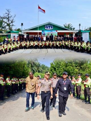 Kapolres Pelalawan Sambangi Security PT RAPP, Perkuat Sinergi Jaga Keamanan Industri