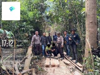 Polisi Tangkap Dua Pelaku Illegal Logging di Hutan Suaka Margasatwa BRBB