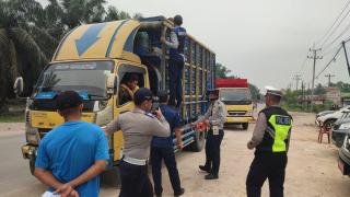 Jelang Persiapan Operasi LK 2026, Satlantas Polres Inhu Gelar Ramp Check Gabungan