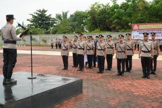 Pimpin Sertijab Lima Kapolsek, Ini Pesan Kapolres Rohul 