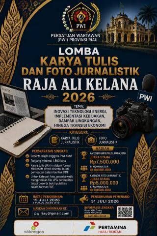 LKJ Raja Ali Kelana 2026 Beberapa Hari Lagi Ditutup, Ini Batas Terakhir Pengirimannya
