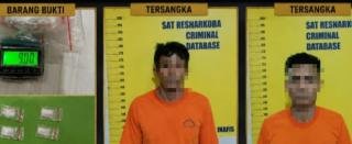 Polresta Pekanbaru Sergap Dua Terduga Pengedar Narkoba, Satu Sempat Melarikan Diri