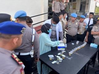 Lima Oknum Polres Meranti Dinonjobkan dan Dipatsus Usai Jalani Tes Urine