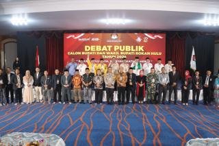 Debat Publik Pilkada Rokan Hulu 2024 Berlangsung Lancar dan Kondusif