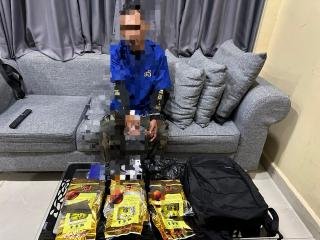 Pemuda Bawa Sabu 3,2 Kg Diringkus Polres Dumai di Kamar Hotel