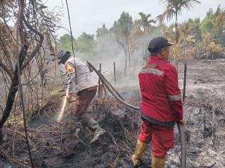 Karhutla di Kampar Nyaris Hanguskan Perumahan, Warga Berhamburan Selamatkan Diri