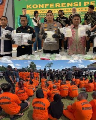 Ada Dihukum Pidana Mati, Polda Riau Amankan 557 Tersangka Narkoba Selama OALK 2026