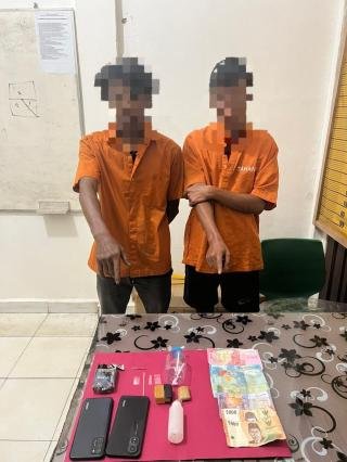 Meresahkan Masyarakat, 2 Pengedar Sabu di Desa Parit Baru Ditangkap