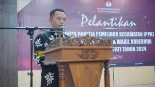 857 Anggota PPK Dilantik, KPU : Jaga Marwah Pilkada di Riau 