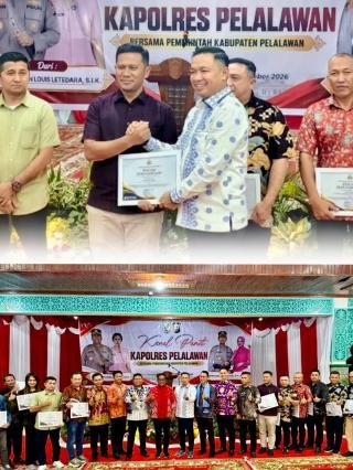 PT Musim Mas Terima Reward dari Polres Pelalawan atas Dukung Penanganan Karhutla