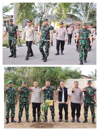 Danrem 031/WB Silaturahmi ke Polres Rohil, Perkuat Sinergitas Menjaga Kondusifitas Jelang Nataru