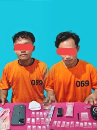 Kompak Jadi Pengedar Narkoba di Ukui, Adik Kakak Ditangkap Polres Pelalawan