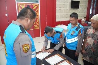 Wujudkan Penerimaan Bintara Brimob 2026 yang Transparan, Polres Rohul Teken Pakta Integritas 