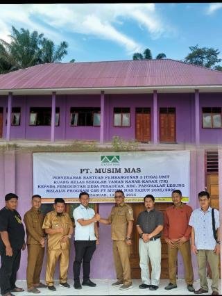 PT Musim Mas Bangun Tiga Ruang Kelas TK, Dukung Pendidikan Usia Dini