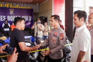 Polres Rohul Ungkap Curanmor, Korban: Terima Kasih Polisi Mobil Saya Kembali