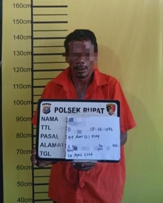 Sodomi Anak Tiri, Pedofil Dibekuk Polsek Rupat